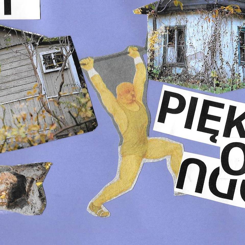 Pocztówka z ROD Obrońców Pokoju / Warsztaty kolaży prowadzone przez Dominikę Turowicz