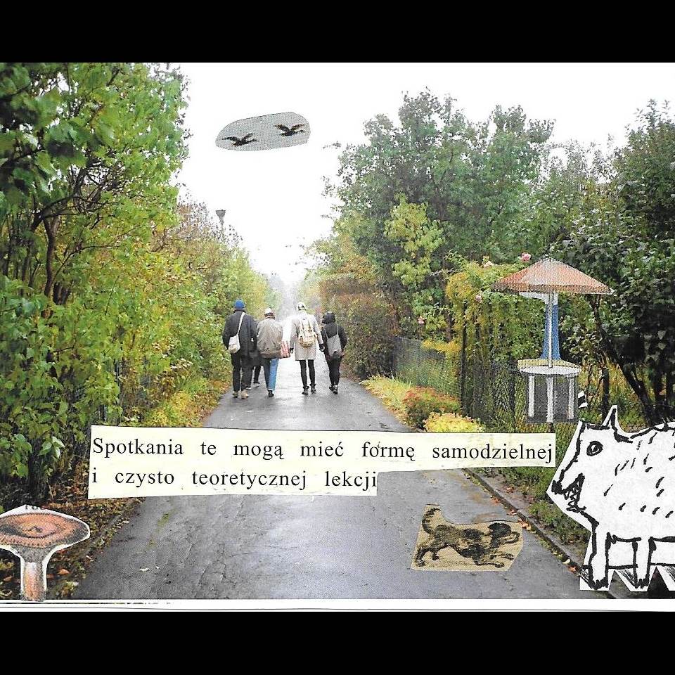 Pocztówka z ROD Obrońców Pokoju / Warsztaty kolaży prowadzone przez Dominikę Turowicz